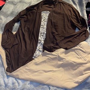 Cato long Sleeve two layer Blouse and Dress Pants Size 2X (18-20W)